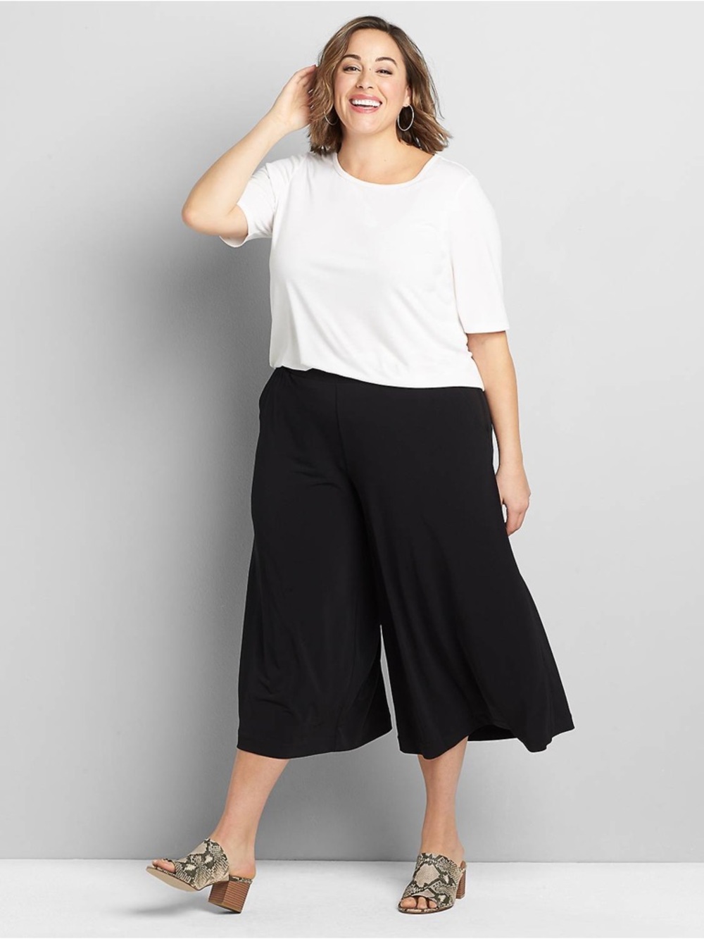 NWT Lane Bryant Black Culottes
Dress Pants 22